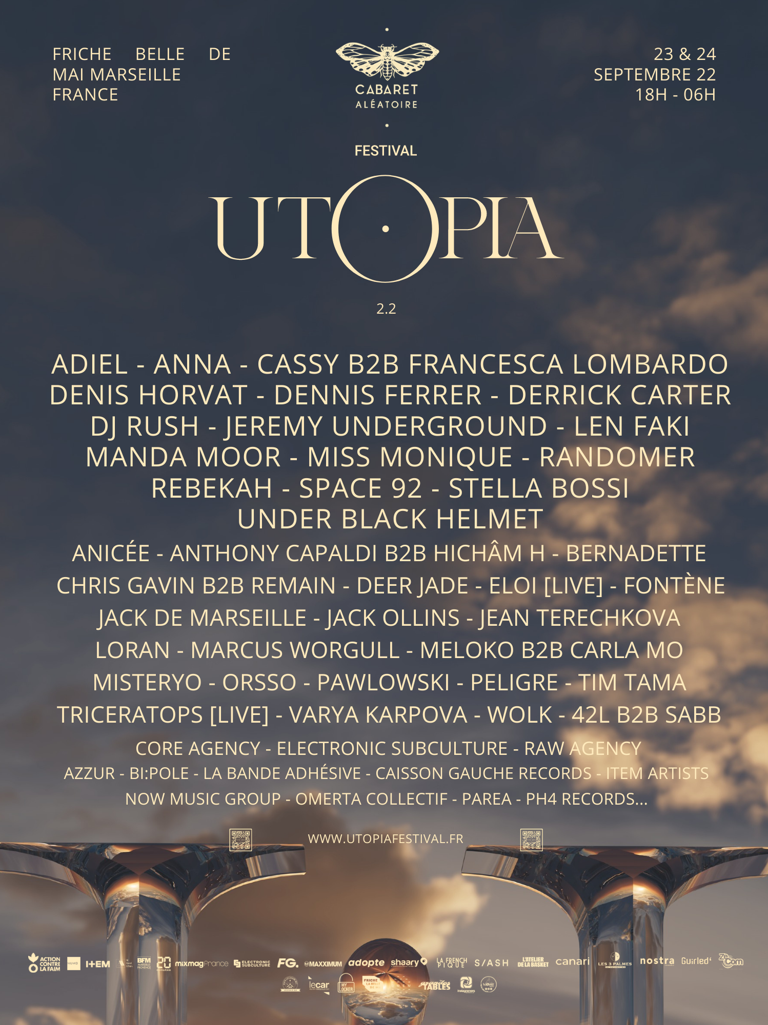 UTOPIA FESTIVAL 2022 ⏄ - フライヤー裏