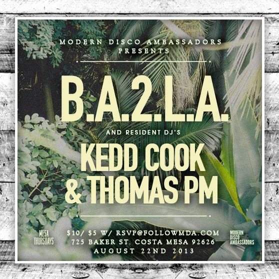 725 Thursdays with B.A.2.L.A & Kedd Cook - Página frontal