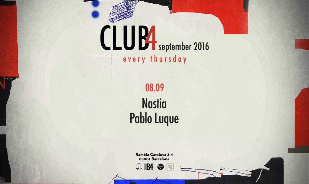 Club4 Pres. Nastia, Pablo Luque - Página frontal