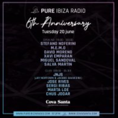 Pure Ibiza Radio Birthday Party - フライヤー表