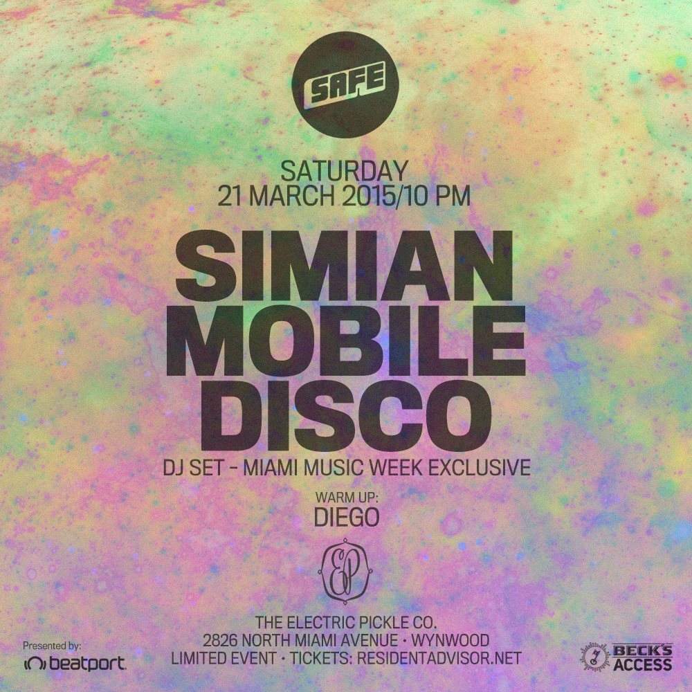 Safe: A Night of Music with Simian Mobile Disco - Página frontal