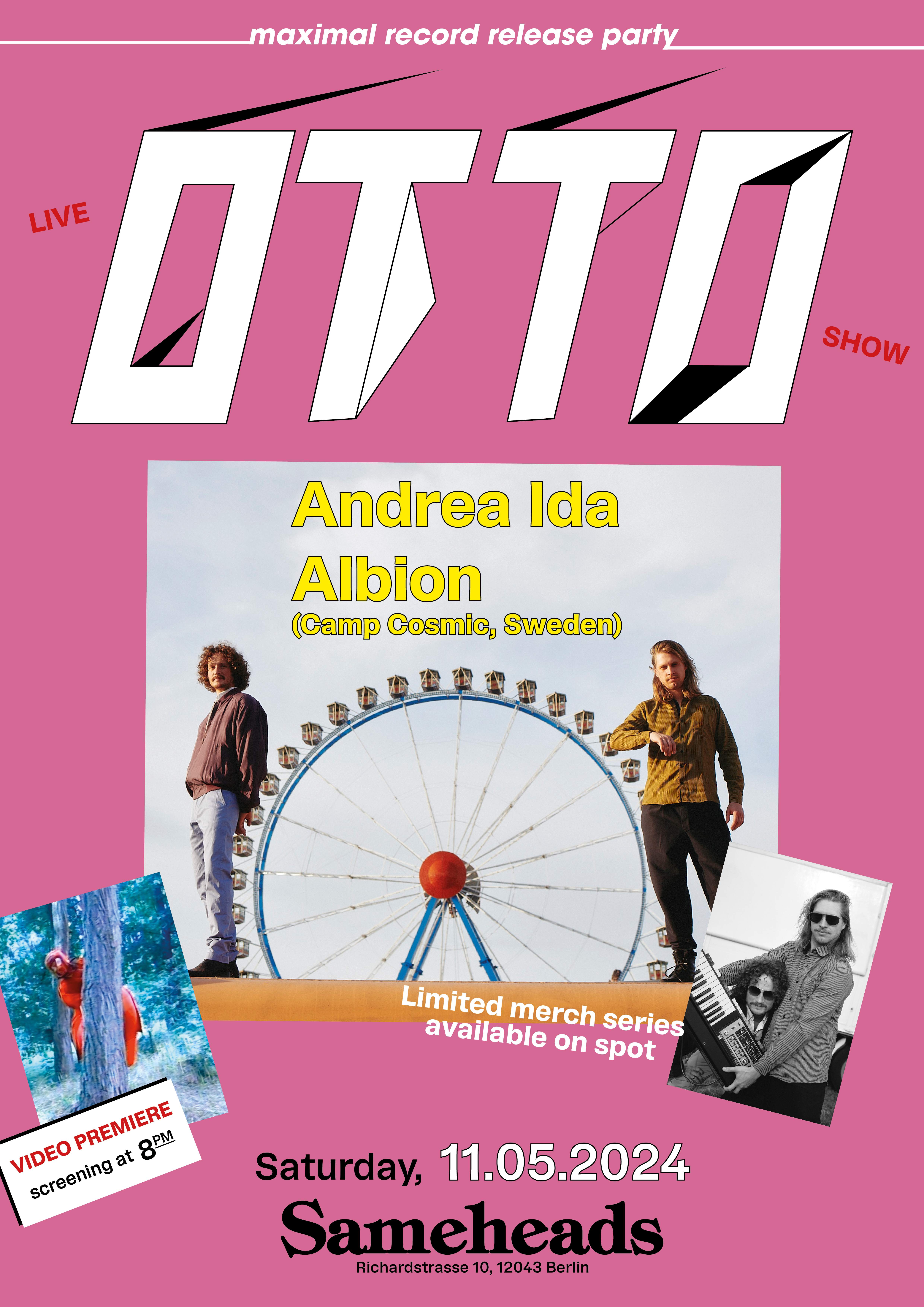 OTTO Live, Albion, Andrea Ida - フライヤー表