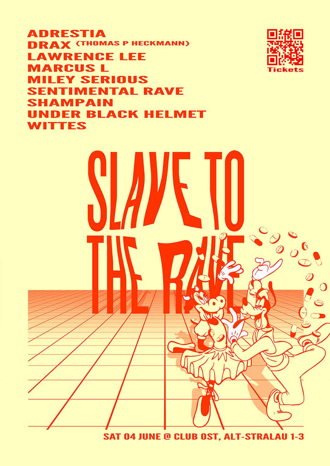 Slave To The Rave - Miley Serious, Sentimental Rave, Thomas P Heckmann, Under Black Helmet u.a - Página frontal