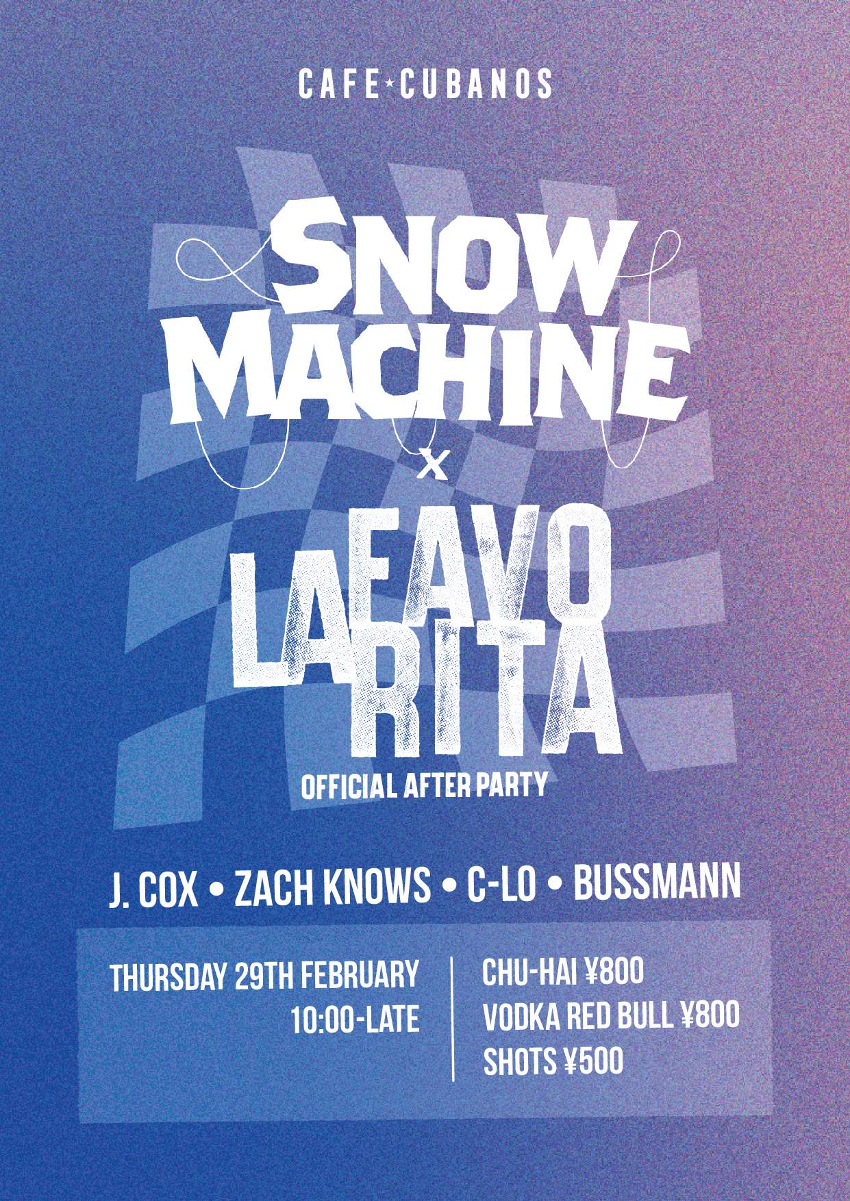 La Favorita x Snow Machine: Official After-Party - Day 3 at Cafe 