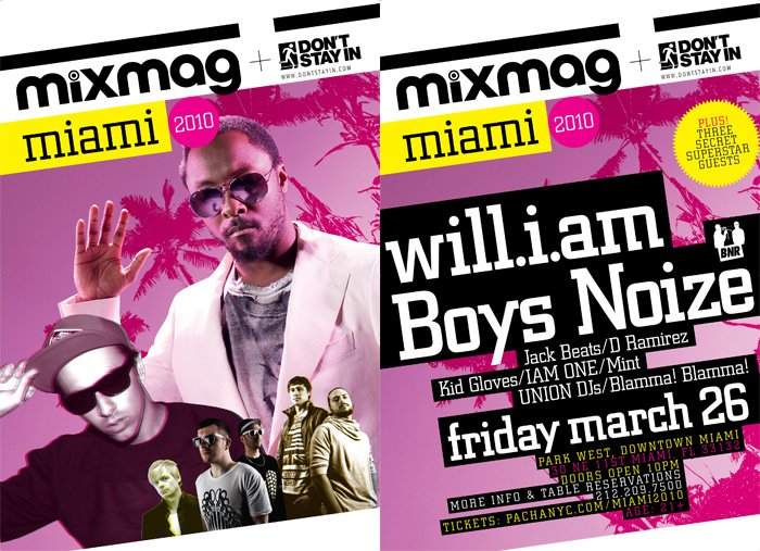 Mixmag presents: Will.I.Am, Boys Noize, Jack Beats, and More - Página frontal
