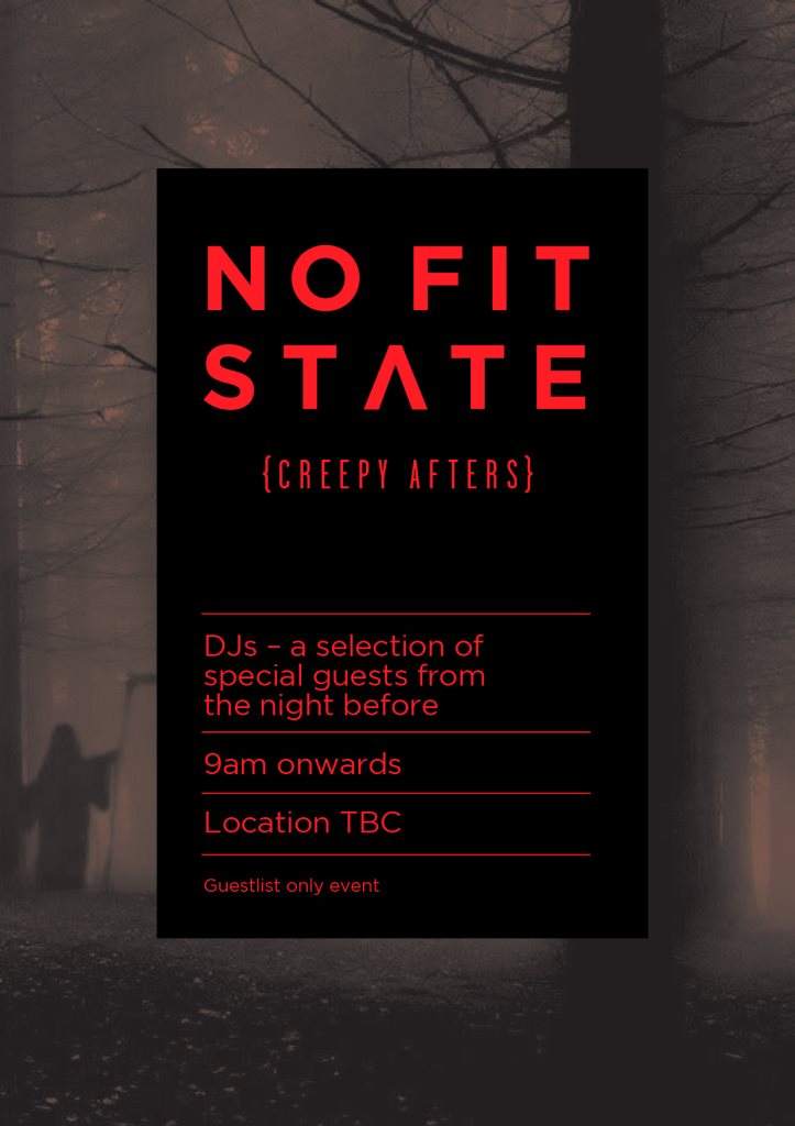 Nofitstate's Creepy Afters - フライヤー表