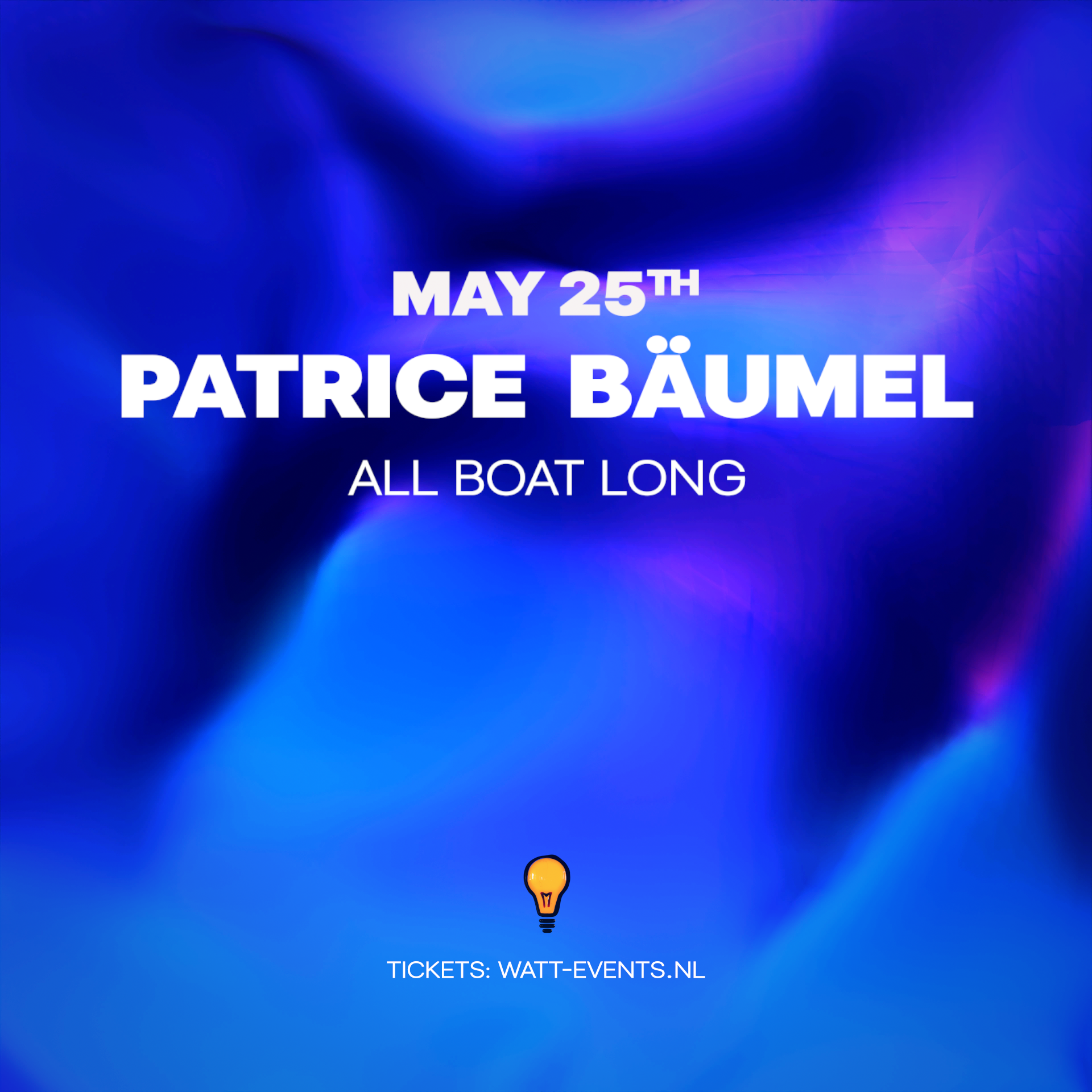 Patrice Bäumel - all boat long - フライヤー表