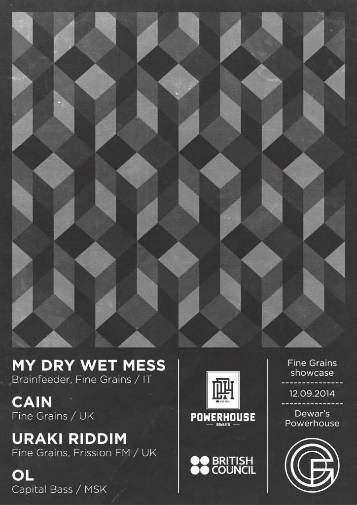 Fine Grains: My Dry Wet Mess [live], Cain [live], Uraki Riddim, OL - Página frontal