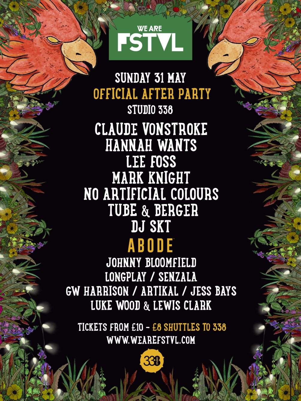 We Are Fstvl Official After Party at Studio 338 London