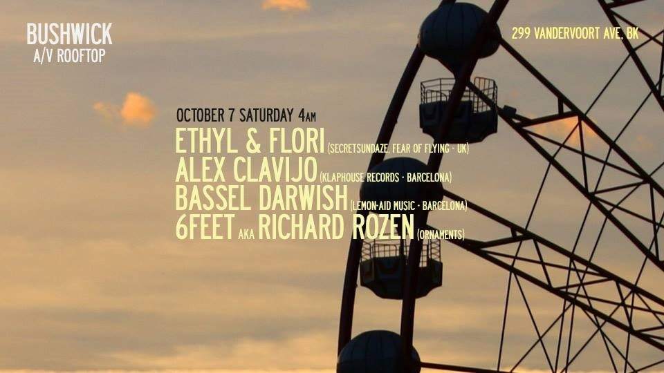 Afterhours: Bushwick A/V: Ethyl & Flori/ Alex Clavijo/ Bassel Darwish/ 6feet - Página frontal