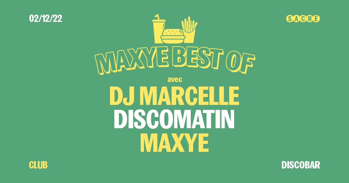 Maxye Best Of: DJ Marcelle, Discomatin - Página frontal