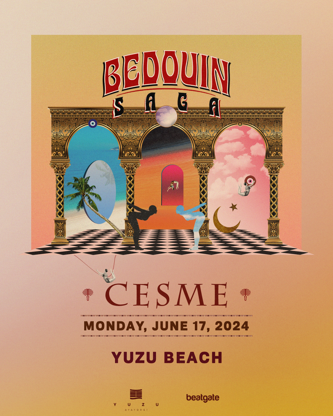 Beatgate X Yuzu Beach with SAGA Show: Bedouin - フライヤー表