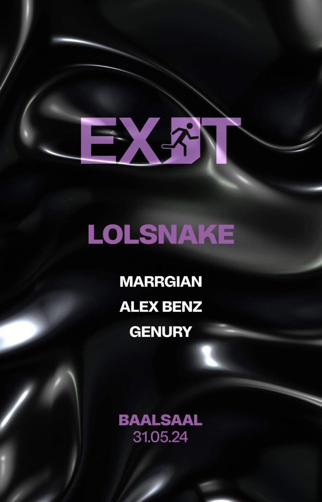 EXIT Groove Night with LOLSNAKE - Página frontal