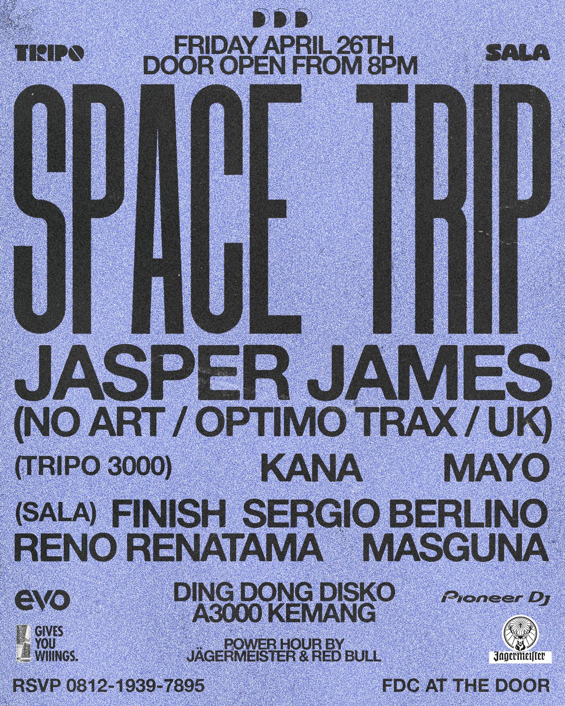 Tripo 3000 x SALA : Jasper James - フライヤー表