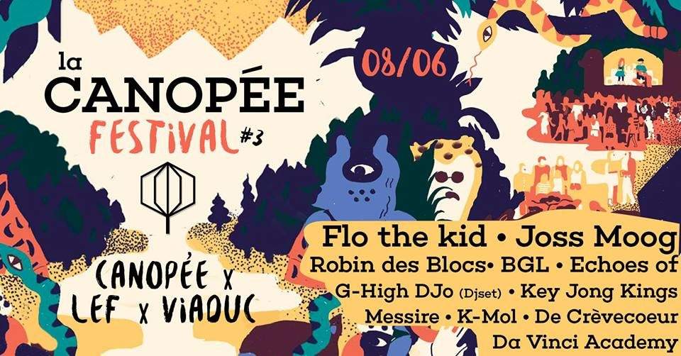 Soirée Festival - La Canopée x LEF x Viaduc - フライヤー表