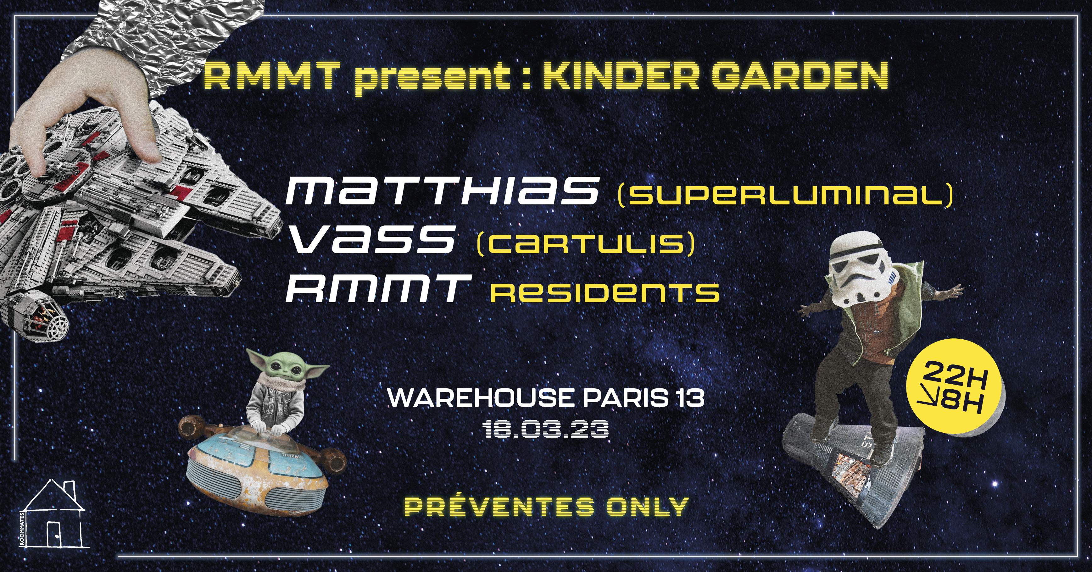 RMMT present: Kinder Garden with Matthias, Vass, RMMT - フライヤー表