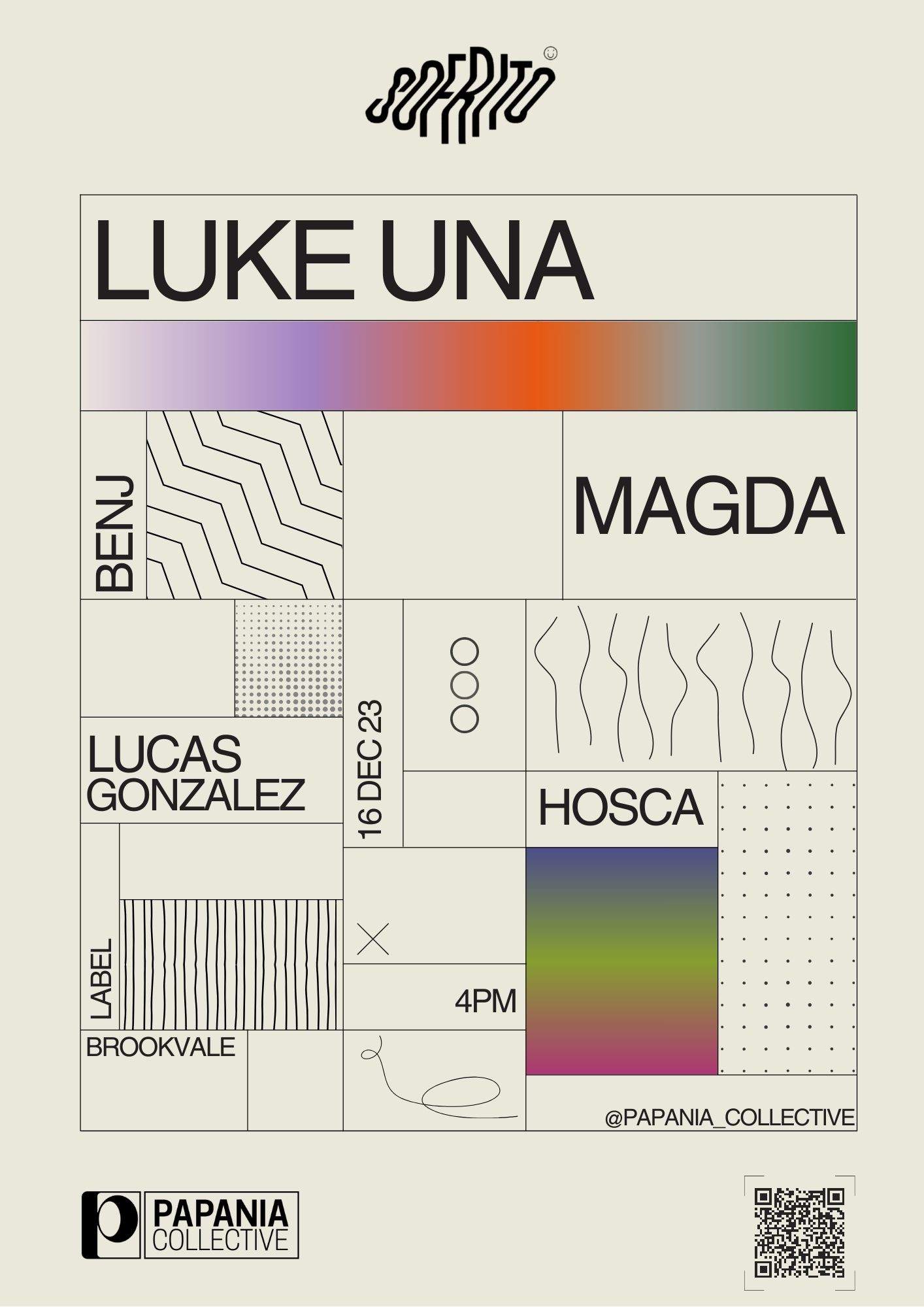 Papania presents Luke Una - Página frontal