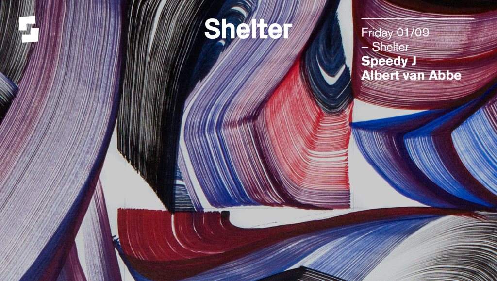 Shelter; Speedy J, Albert van Abbe - Flyer front