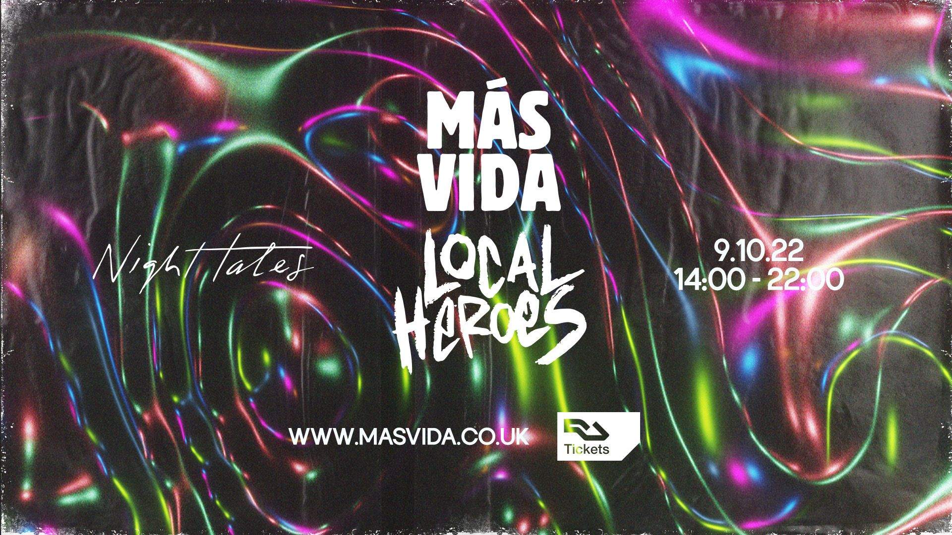 Más Vida presents The Local Heroes at Night Tales - Página frontal