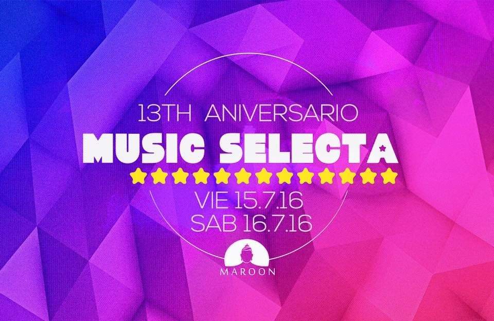 13th Music Selecta Festival - Página frontal