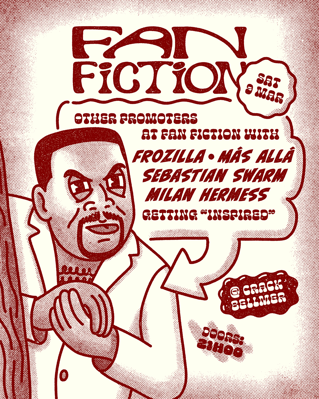 Fan Fiction with Frozilla, más allá, Sebastian Swarm & Milan Hermess - Página frontal