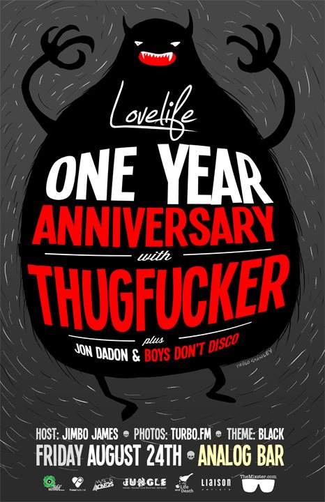 Lovelife 1 Year Anniversary presents... Thugfucker - Página frontal
