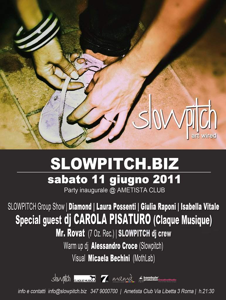 Slowpitch.Biz; Special Guest Carola Pisaturo - Página frontal