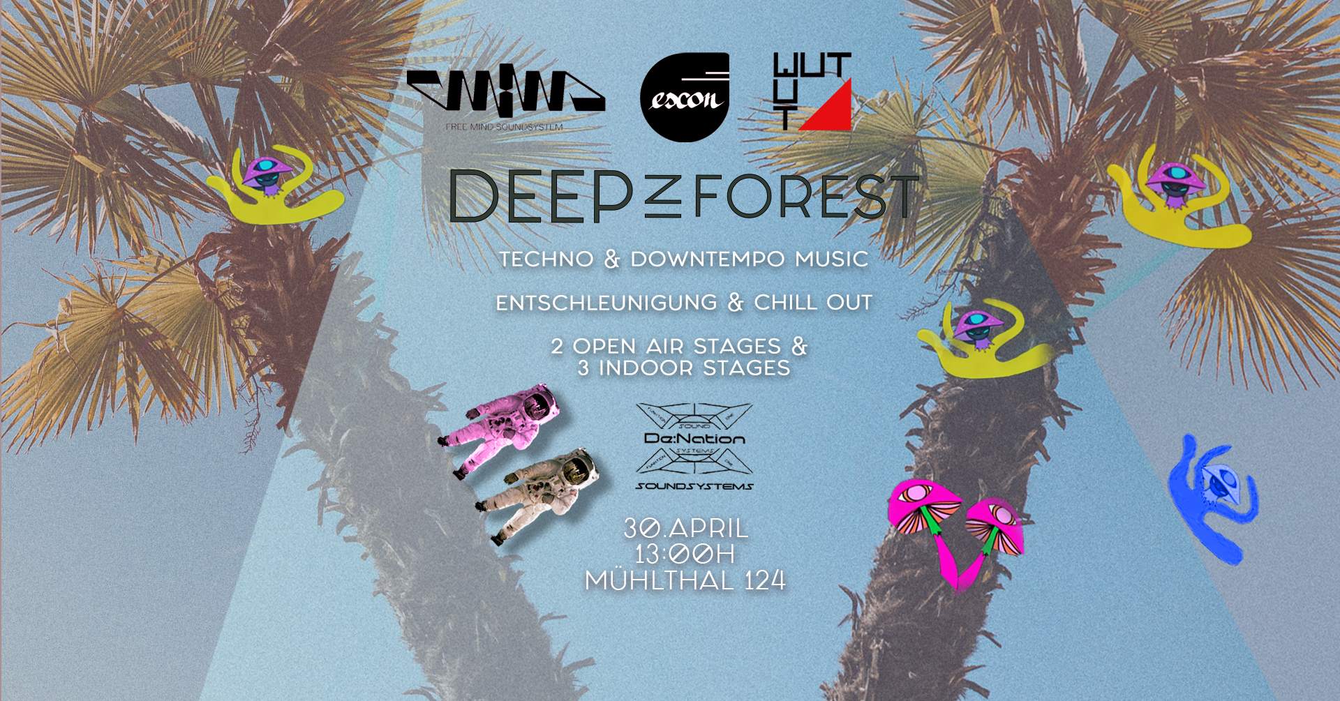 Deep in Forest - Open Air - Season Opening - フライヤー表