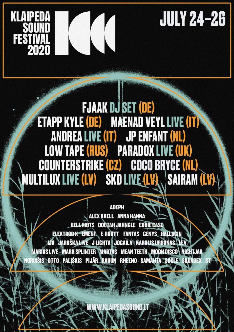 Klaipeda Sound Festival 2020 - Página frontal