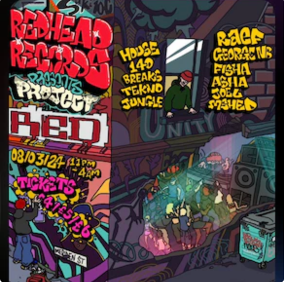 Redhead Records - Página frontal