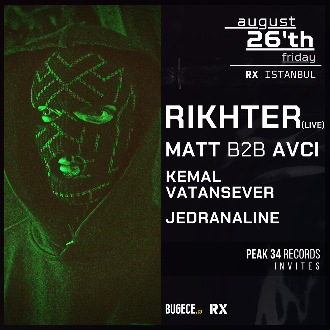 PEAK 34 Records Invites RIKHTER (Live) - フライヤー表