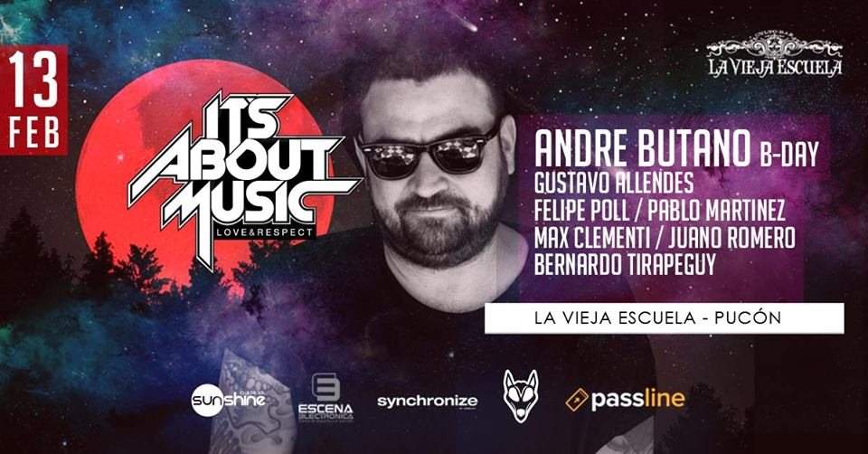 It´s About Music presents: Andre Butano B-Day - フライヤー表