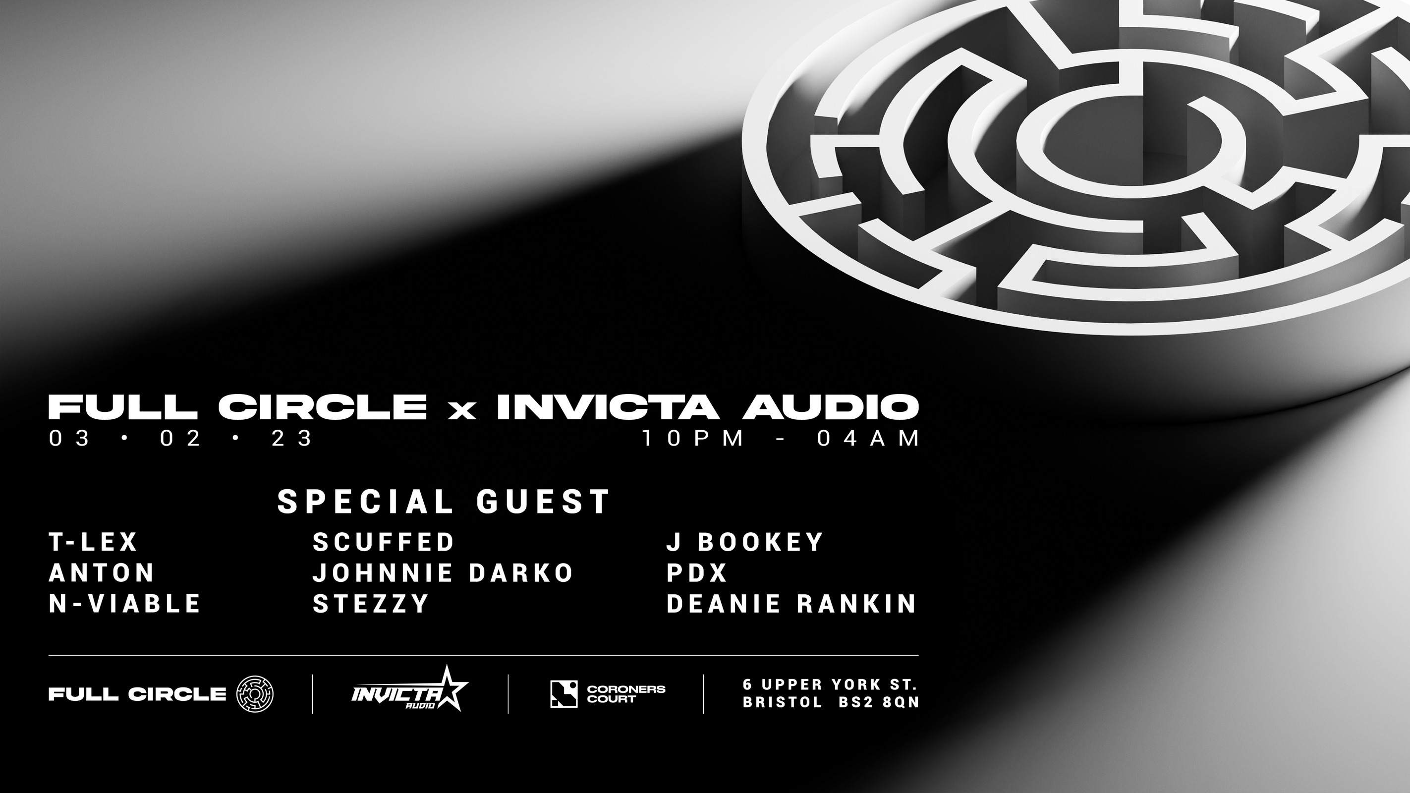Invicta Audio x Full Circle [360 Degrees Intimate Event] - フライヤー表