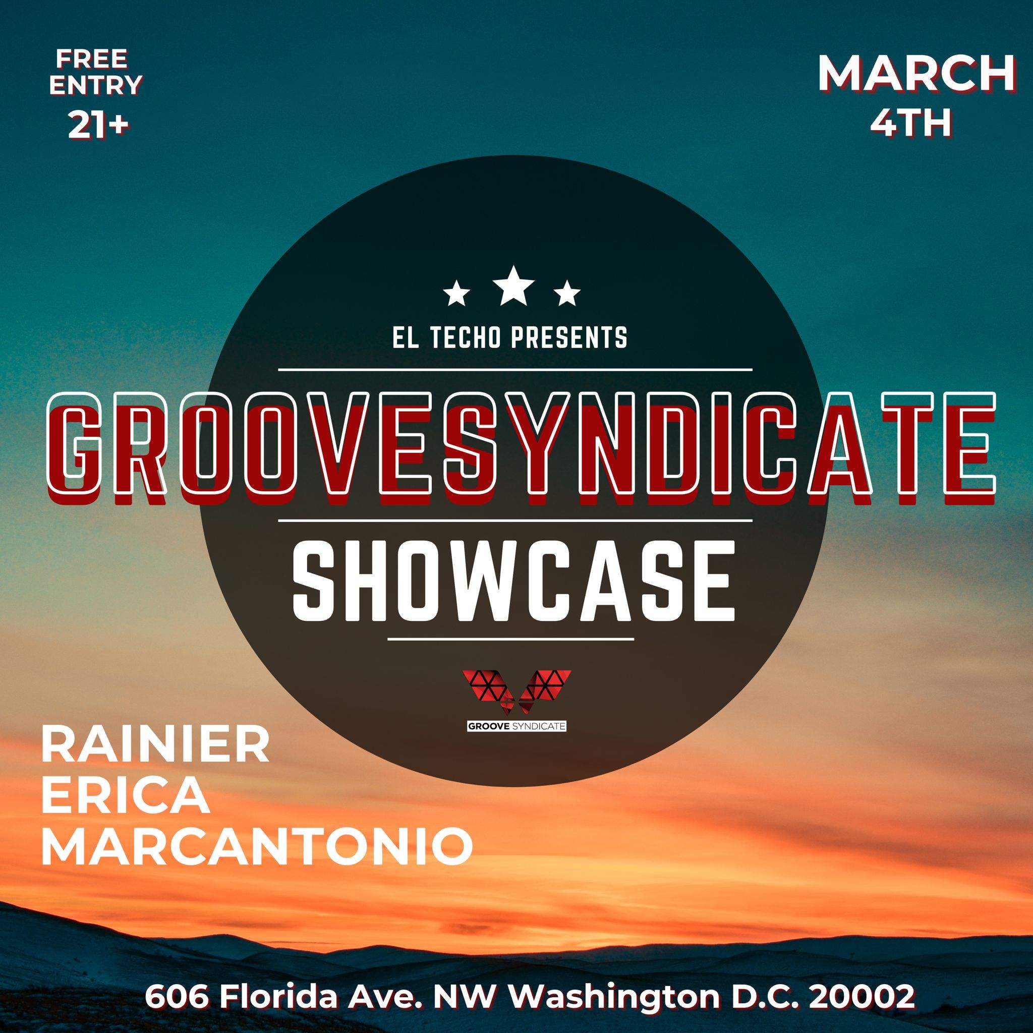 GROOVE SYNDICATE FT. Rainier Rodriguez & Erica Marcantonio at El Techo ...