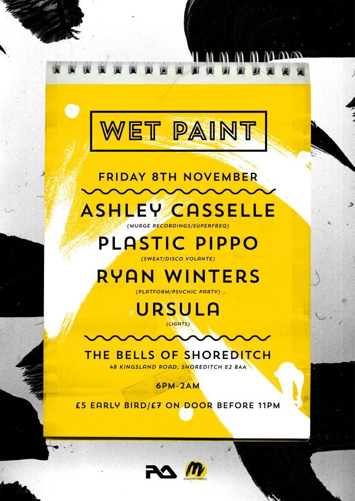 Wet Paint with Ashley Casselle, Plastic Pippo, Ryan Winters, Ursula - フライヤー表