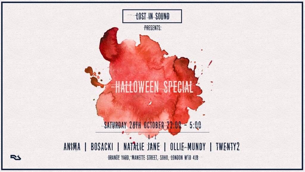 Lost In Sound presents: Halloween Special - フライヤー表