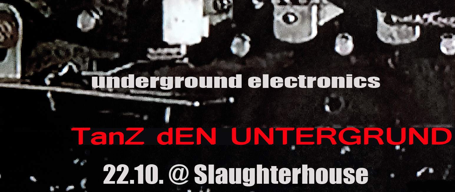 TanZ dEN UNTERGRUND underground electronics - フライヤー表