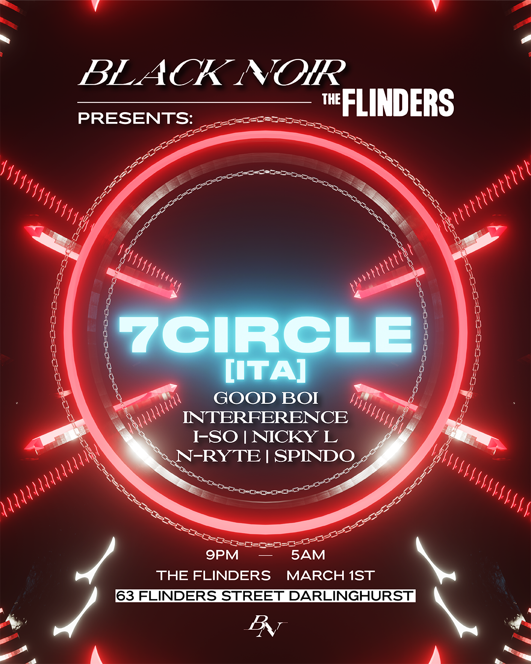 BLACK NOIR presents 7CIRCLE (ITA) - Página frontal