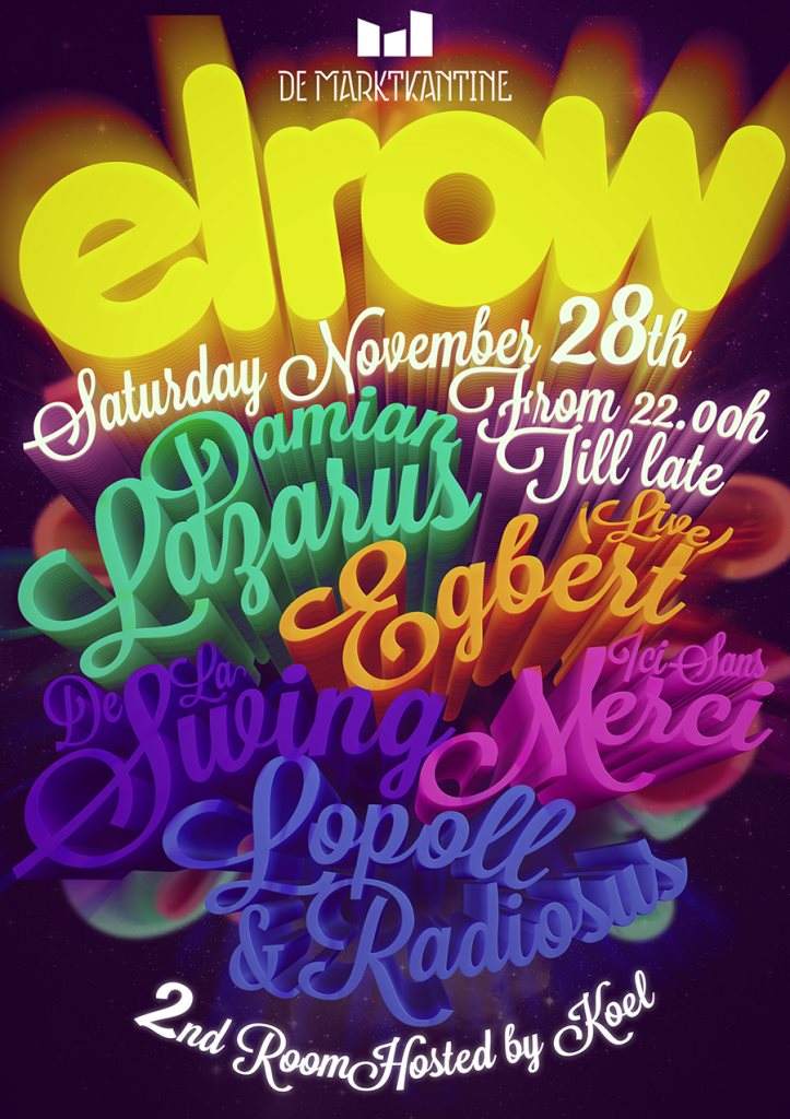 Elrow Goes to Amsterdam - フライヤー裏