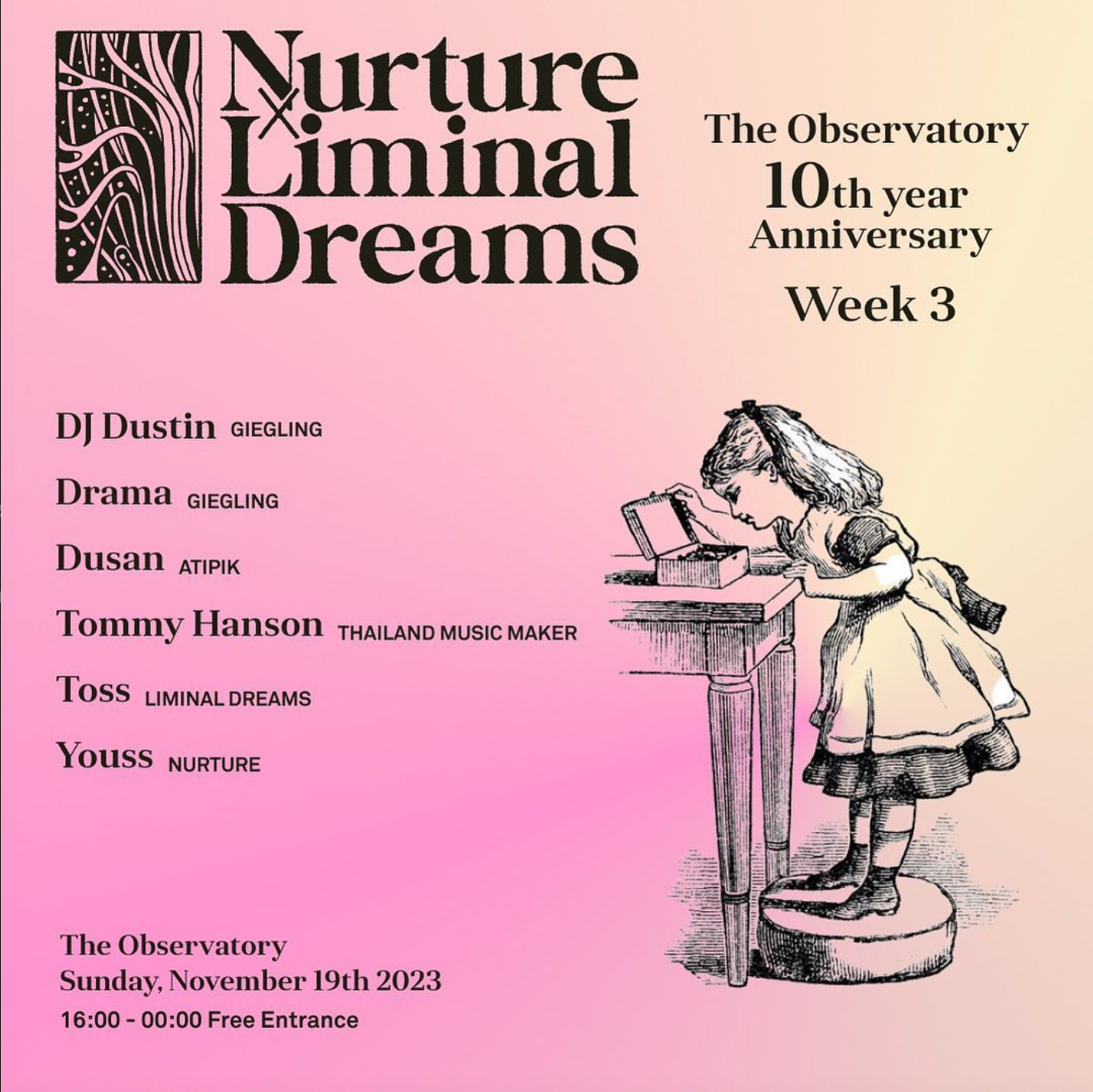 Nurture x Liminal Dreams Week 3 - Página frontal