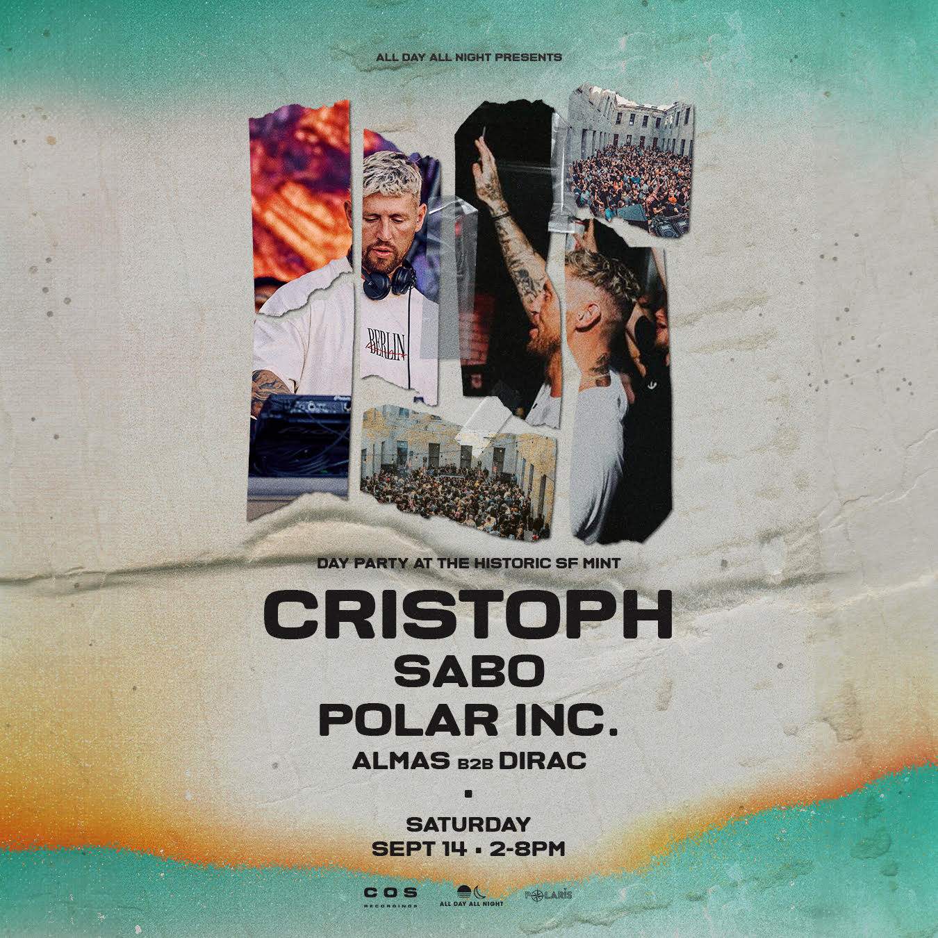 Day Party with Cristoph + Sabo + Polar Inc. at SF Mint - フライヤー表