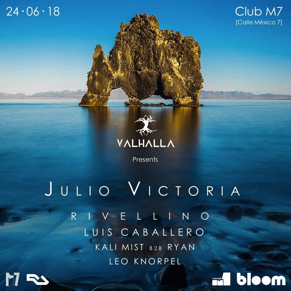 Valhalla presents [Julio Victoria] - フライヤー表
