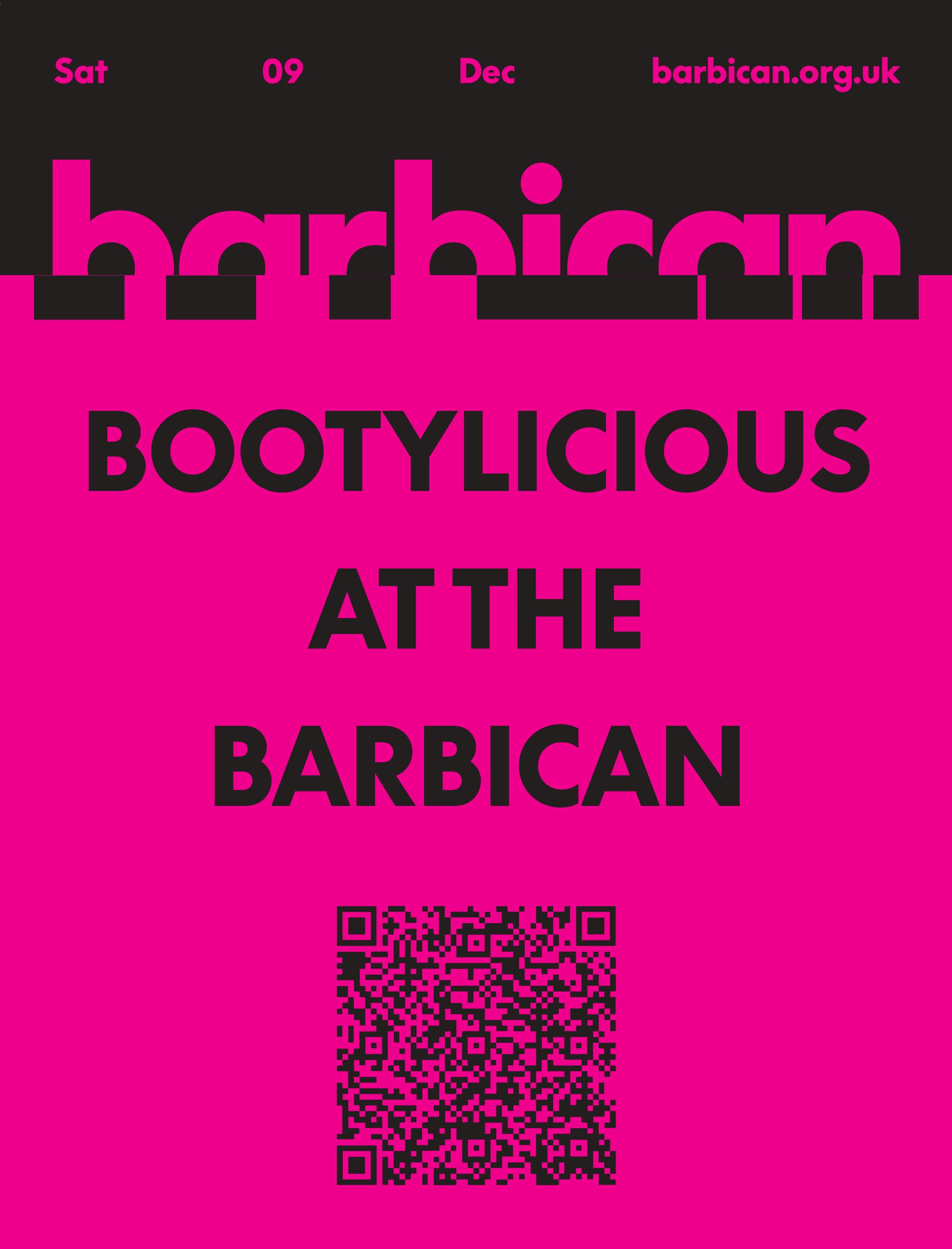 Bootylicious x Barbican - フライヤー表