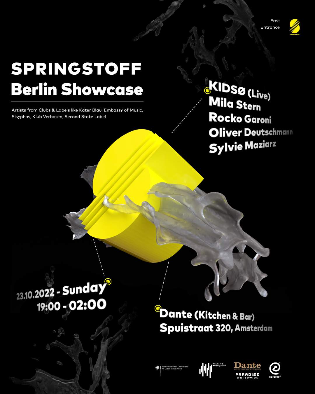 ADE - SPRINGSTOFF Berlin Showcase - フライヤー裏