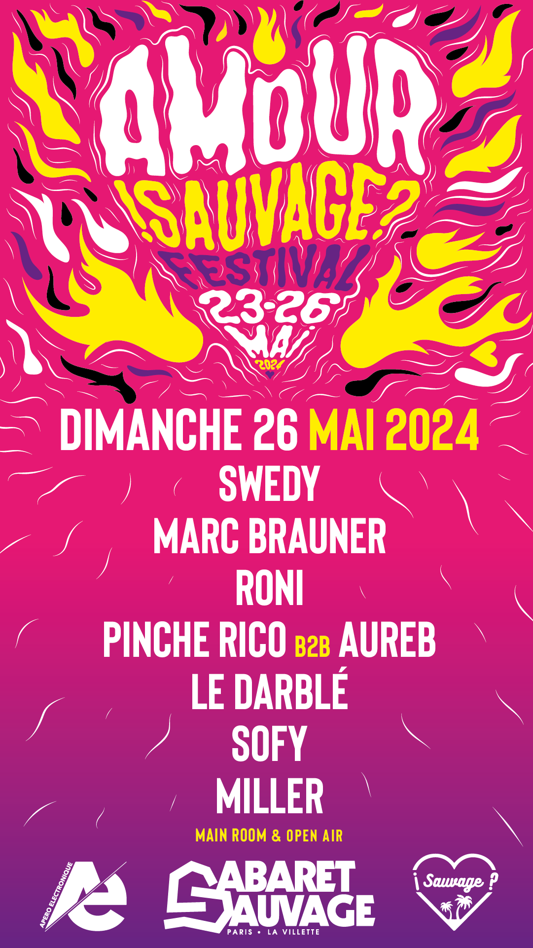 ¡Amour Sauvage Festival#2: Jour 4 - フライヤー表
