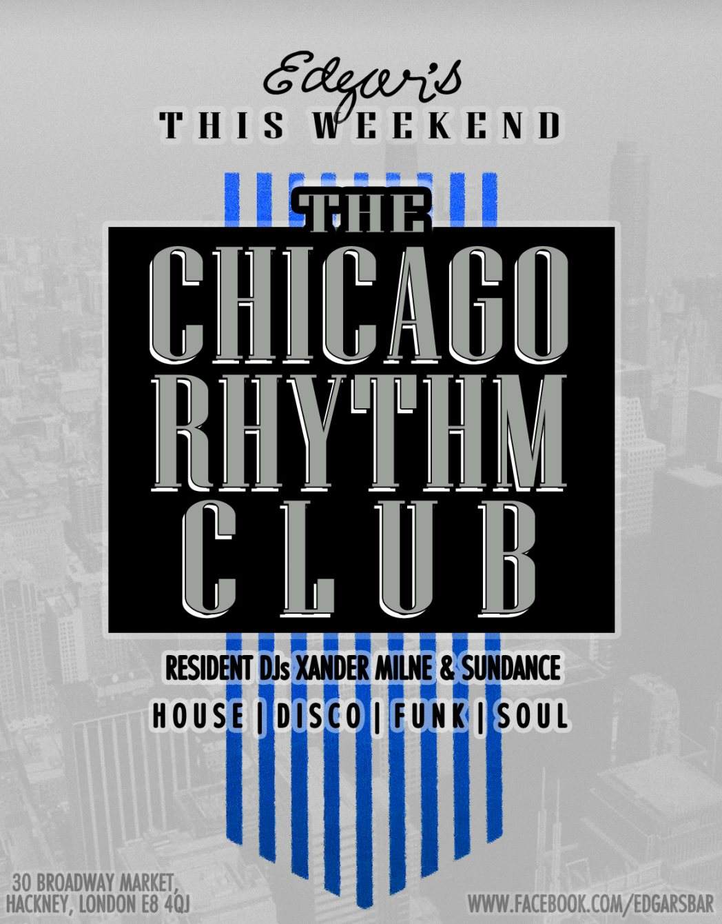 Chicago Rhythm Club Broadway Market - フライヤー表