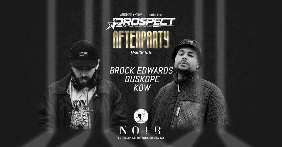 Prospect Fighting Championships Afterparty feat. Brock Edwards, Duskope, Kow - Página frontal