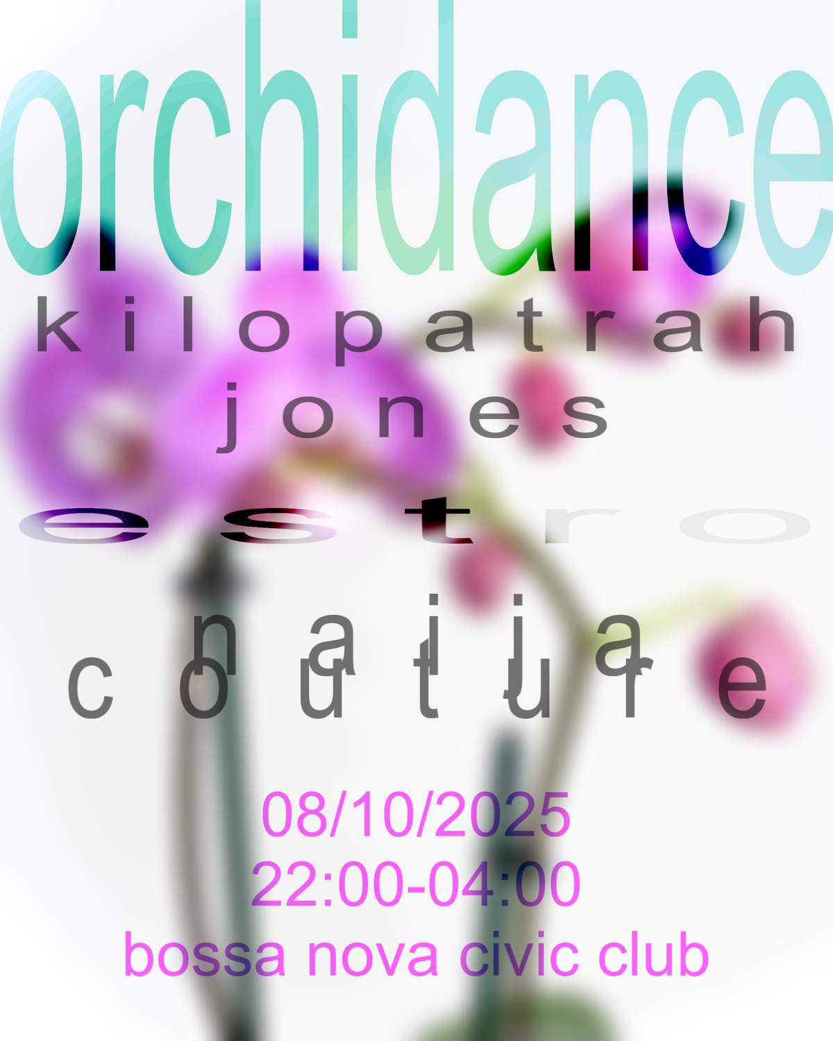 ORCHIDANCE 006 with Kilopatrah Jones + Naija Couture + estro