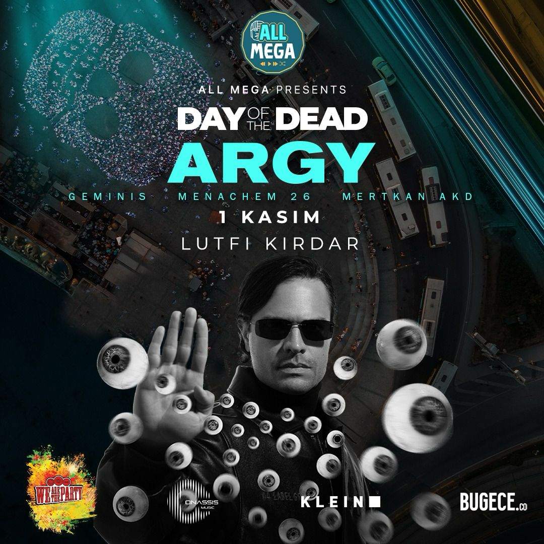ALL MEGA PRESENTS DAY OF THE DEAD PARTY with ARGY  - Página frontal