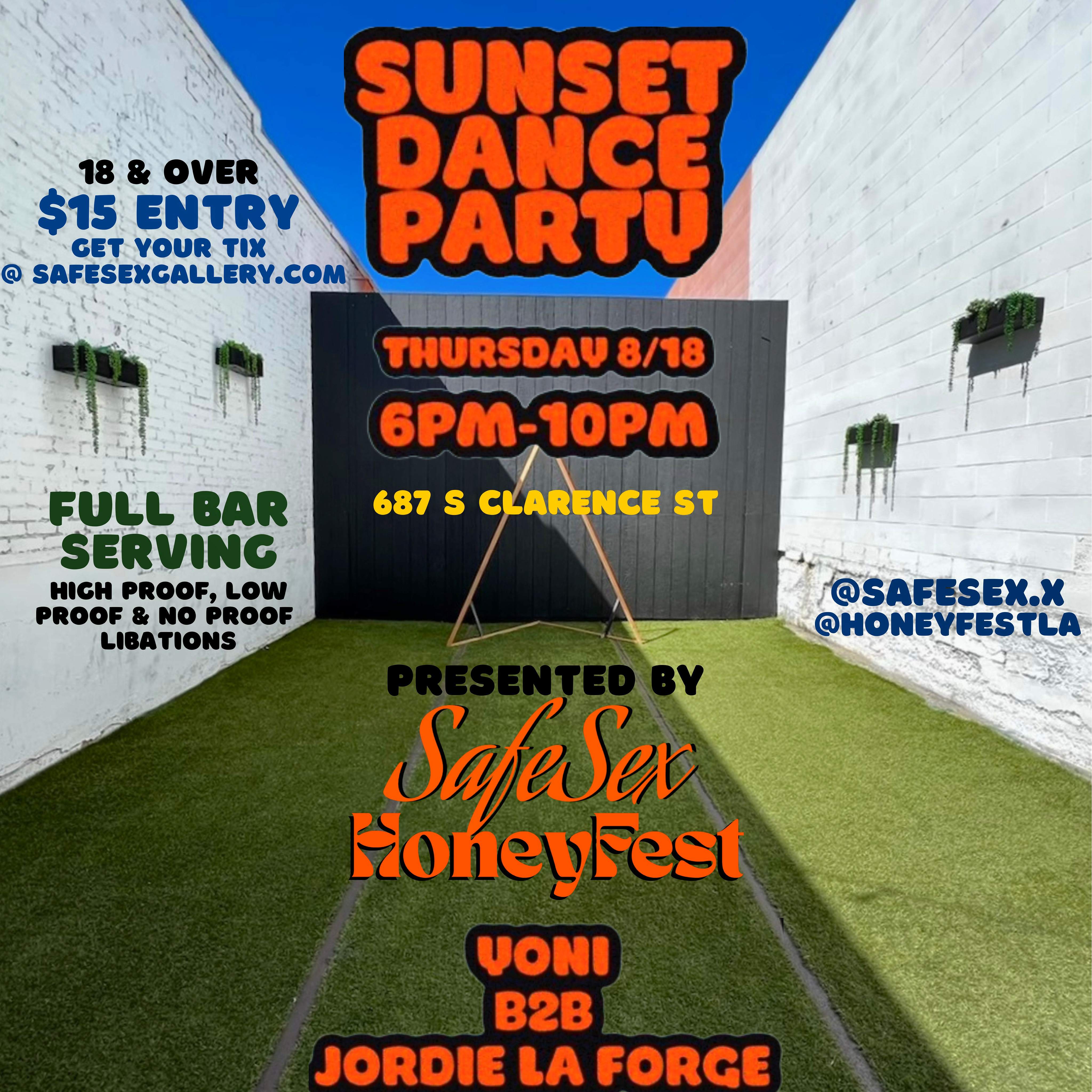 Safe Sex + HoneyFest | Sunset DP at TBA - 687 S Clarence St, Los Angeles,  90023, California